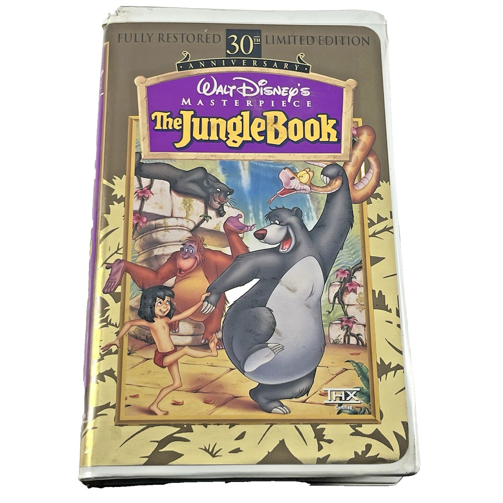 Disney Jungle Book VHS 30th Anniversary Clamshell Masterpiece